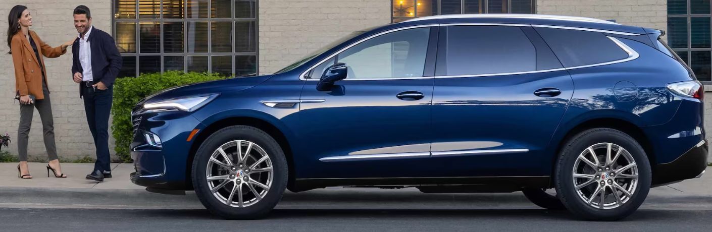 Side view of the 2024 Buick Enclave Blue