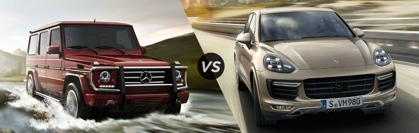 2017 Mercedes-Benz G-Class vs Porsche Cayenne