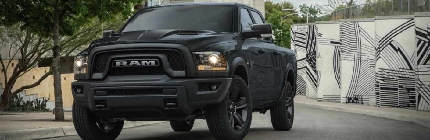 Pickup truck on a road