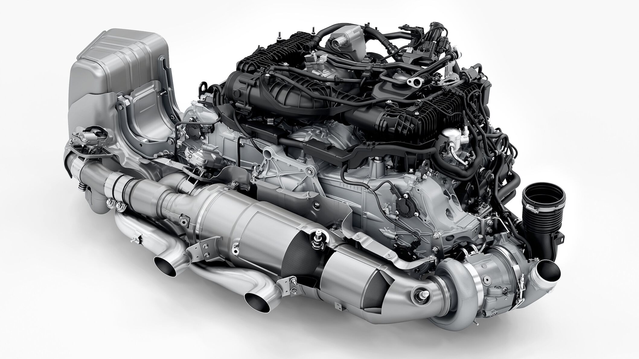 Porsche 911 Carrera GTS T-Hybrid 3.6-liter flat-six boxer engine