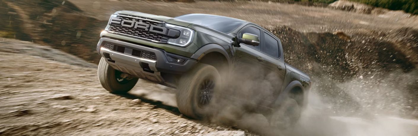 2025 Ford Ranger on a steep incline