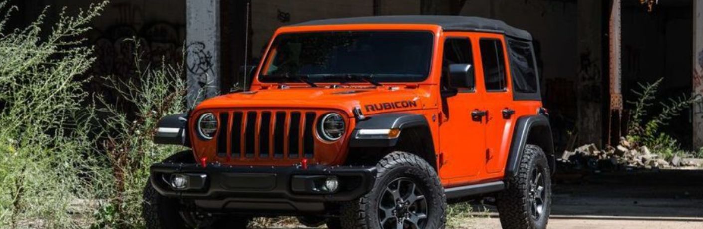 Frontview of the 2019 Jeep Wrangler