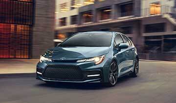 2020 Corolla Hybrid Turning a corner