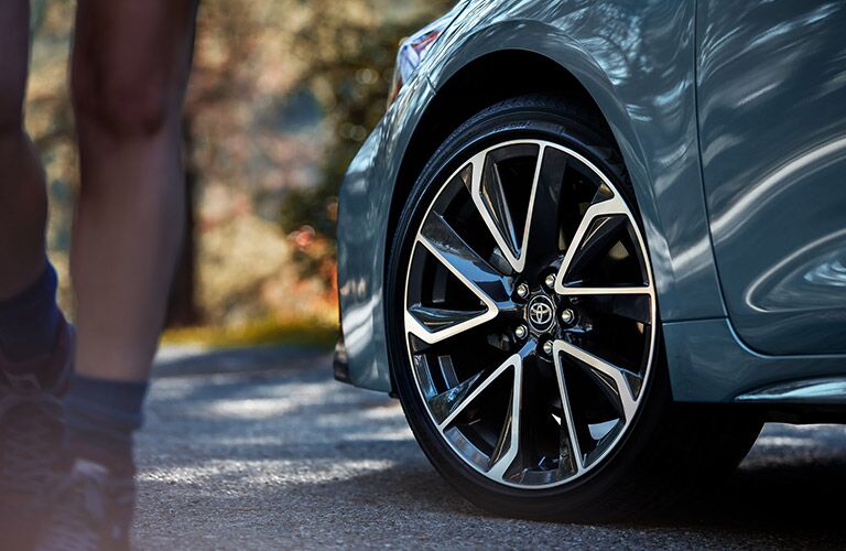 2021 Toyota Corolla close up on wheel