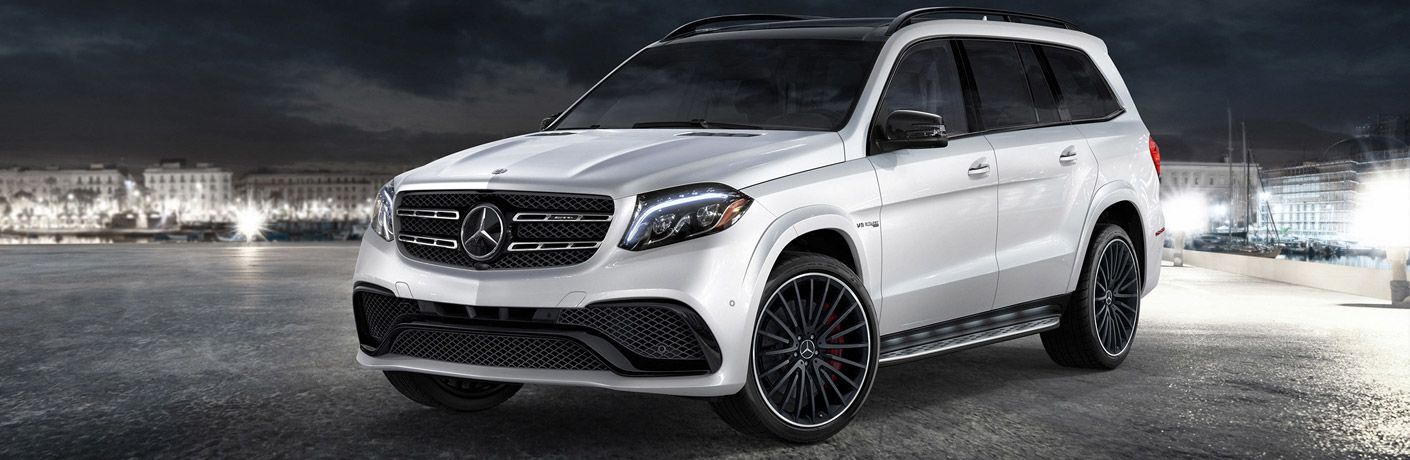2018 Mercedes-Benz GLS in White Front View