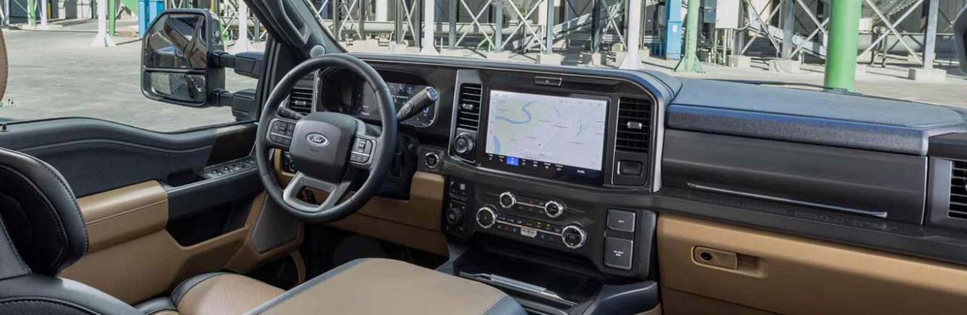 2026 Ford F-250 Lariat dashboard and front seats