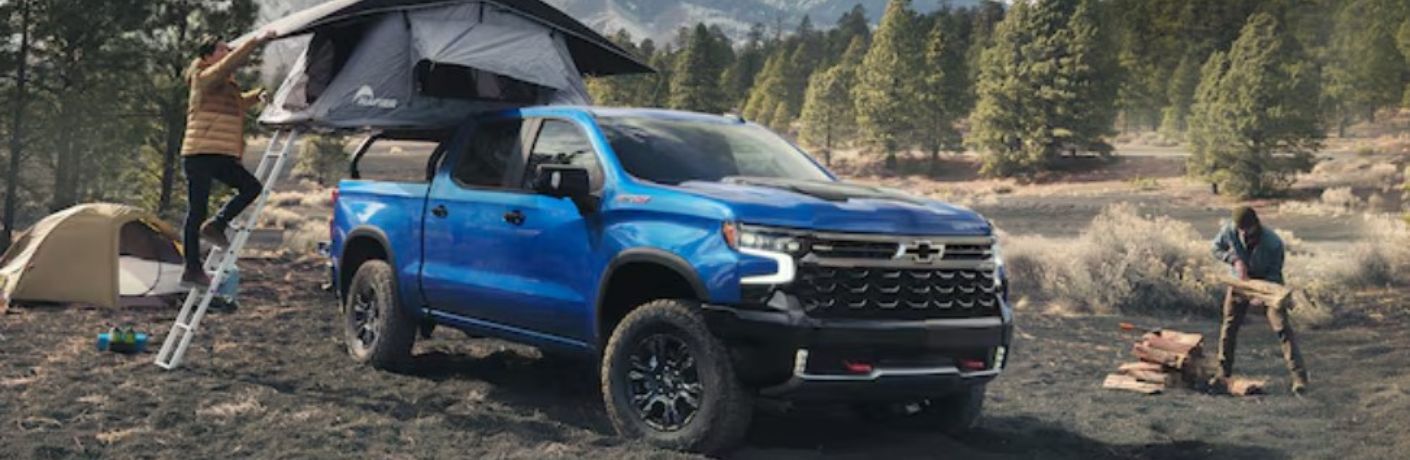 2024 Chevrolet Silverado at a campsite