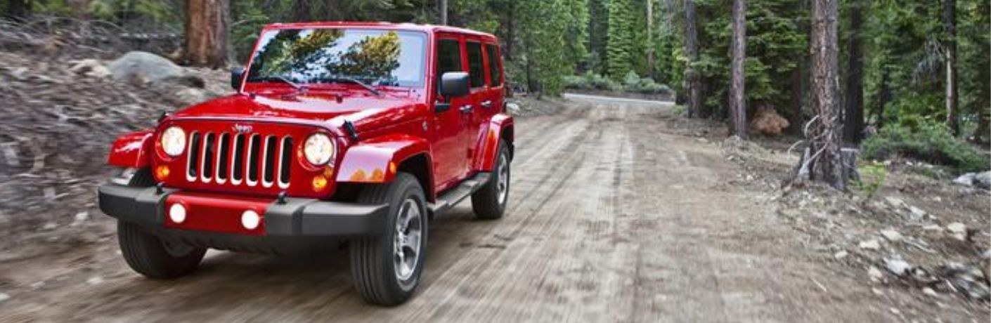 2017 Jeep Wrangler Unlimited on the road