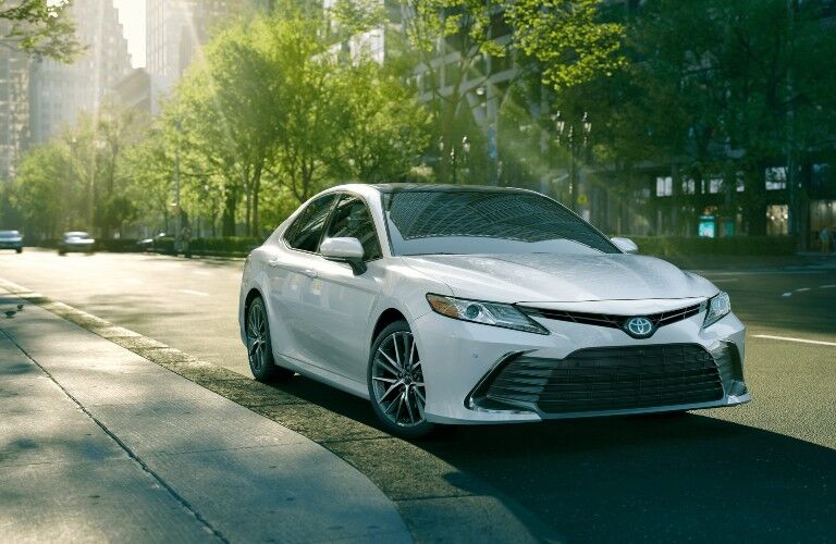 2021 Toyota Camry white front view