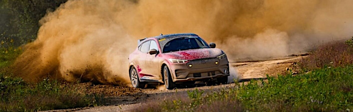 The 2024 Ford Mustang Mach-E Rally near Winder, GA.