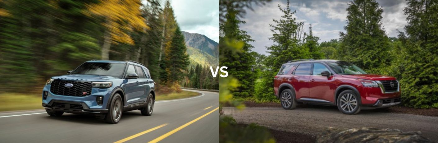 2025 Ford Explorer versus 2025 Nissan Pathfinder