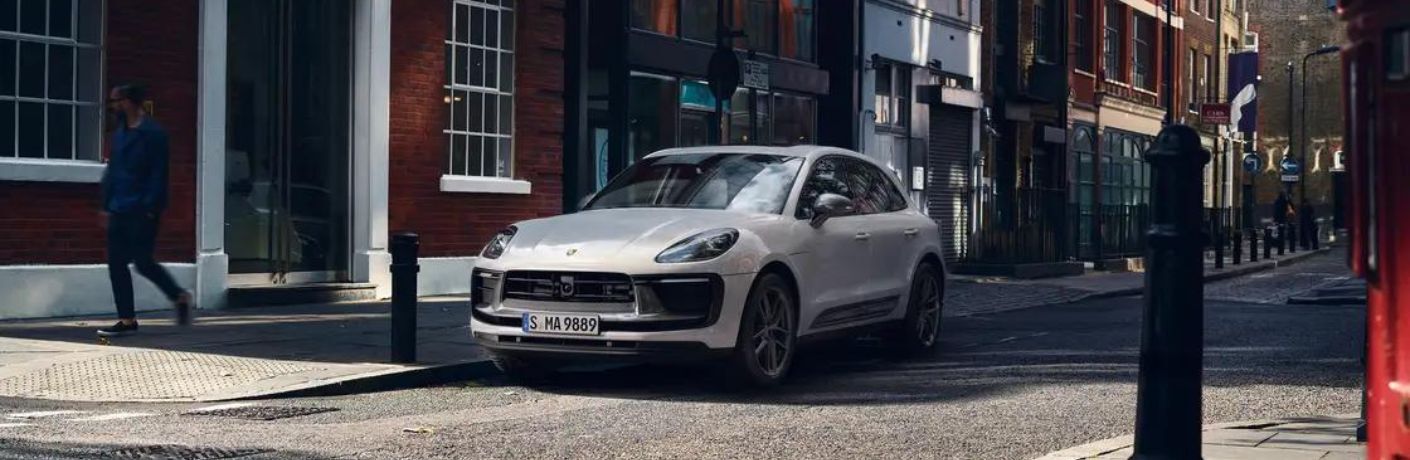 2024 Porsche Macan T parked on a city street