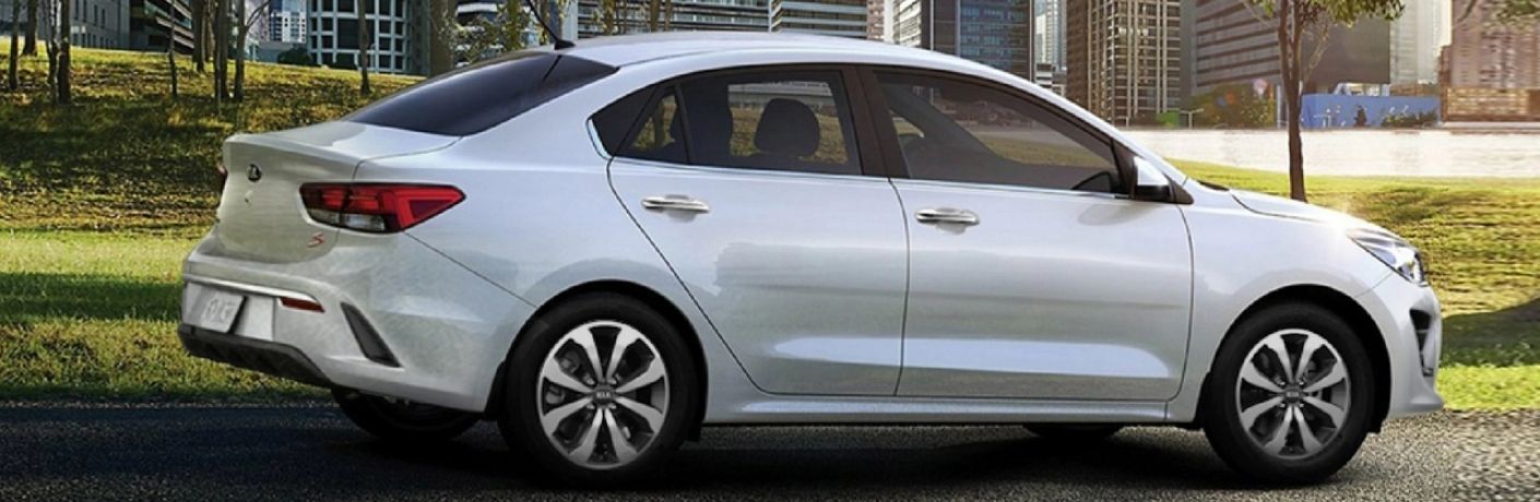 2022 Kia Rio on a road