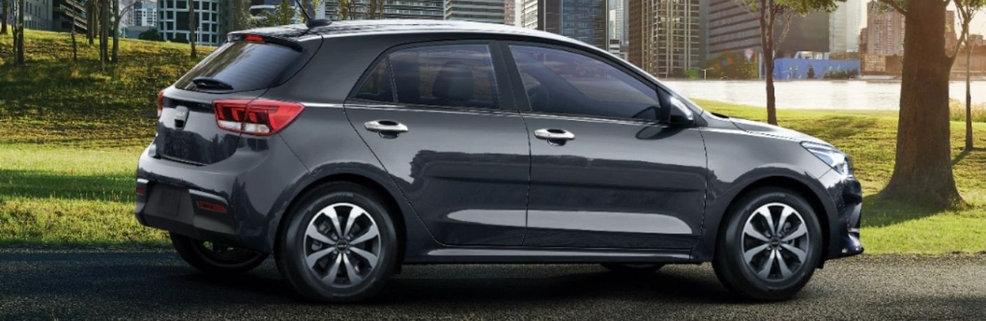 Side view of the 2022 Kia Rio 5-Door Hatchback