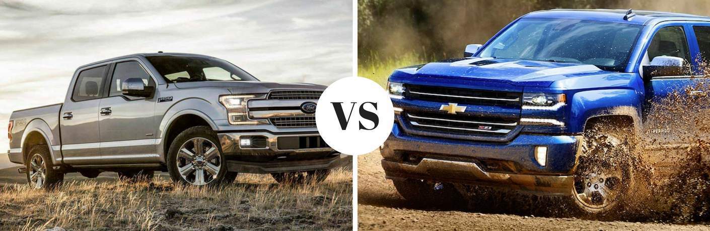 2018 Ford F-150 Lariat vs 2018 Chevy Silverado LT