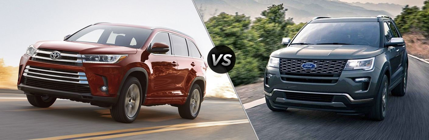 2018 Toyota Highlander vs 2018 Ford Explorer