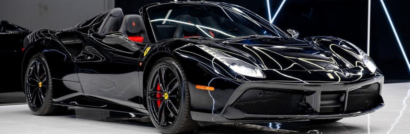 Front-quarter view of the 2019 Ferrari 488 Spider