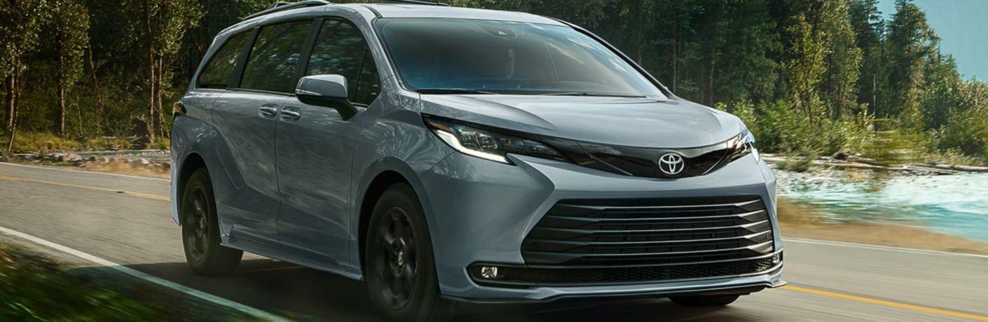 2026 Toyota Sienna Gray on the road