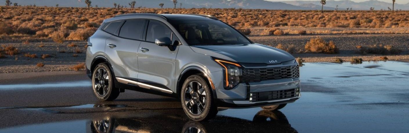 front and side view of a Kia