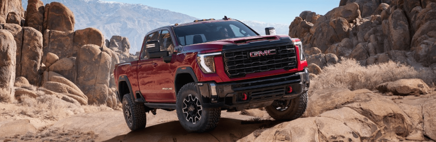 2024 Sierra HD AT4X on a rough terrain