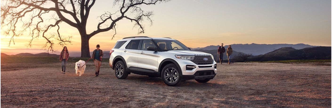 front quarter view of the 2024 Ford Explorer