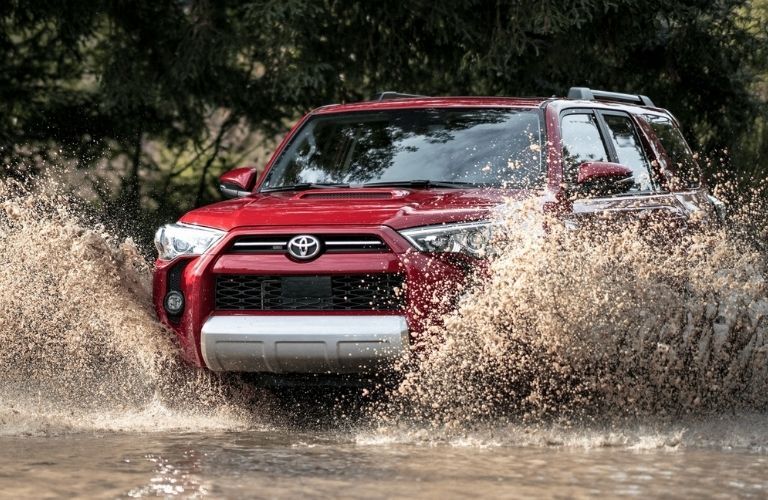 2021 Toyota 4Runner driving in water