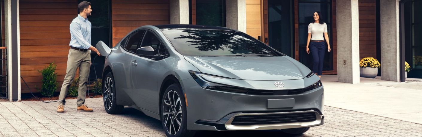 2024 Toyota Prius Prime side and front view