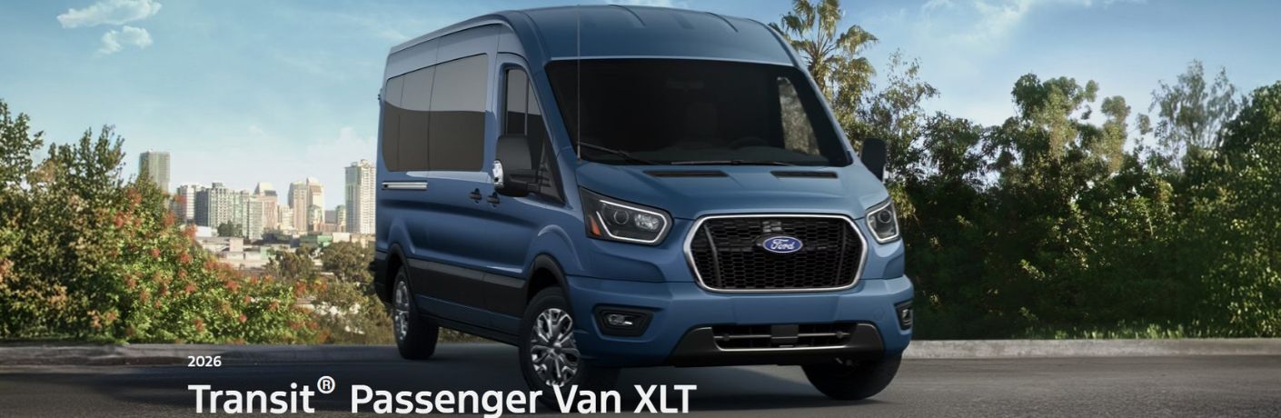 2026 Ford Transit Passenger Van XLT front view