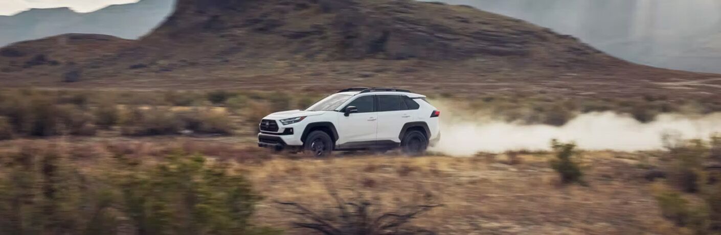 2023 Toyota RAV4 driving in the desert