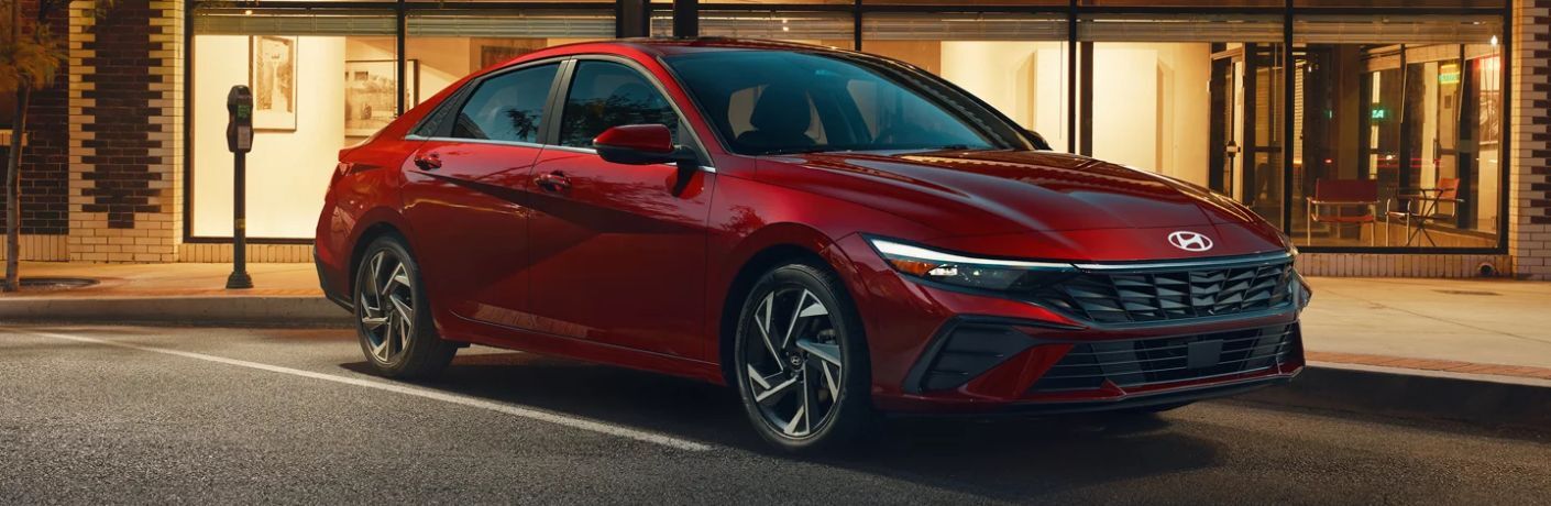 front quarter view of the 2025 Hyundai Elantra