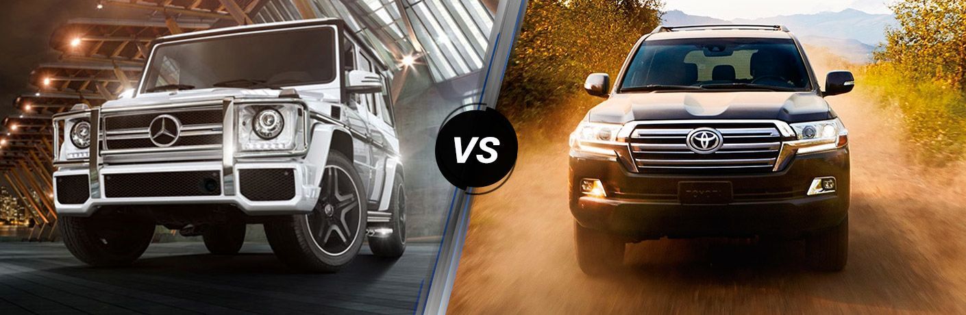 2017 Mercedes-Benz G-Class vs 2017 Toyota Land Cruiser