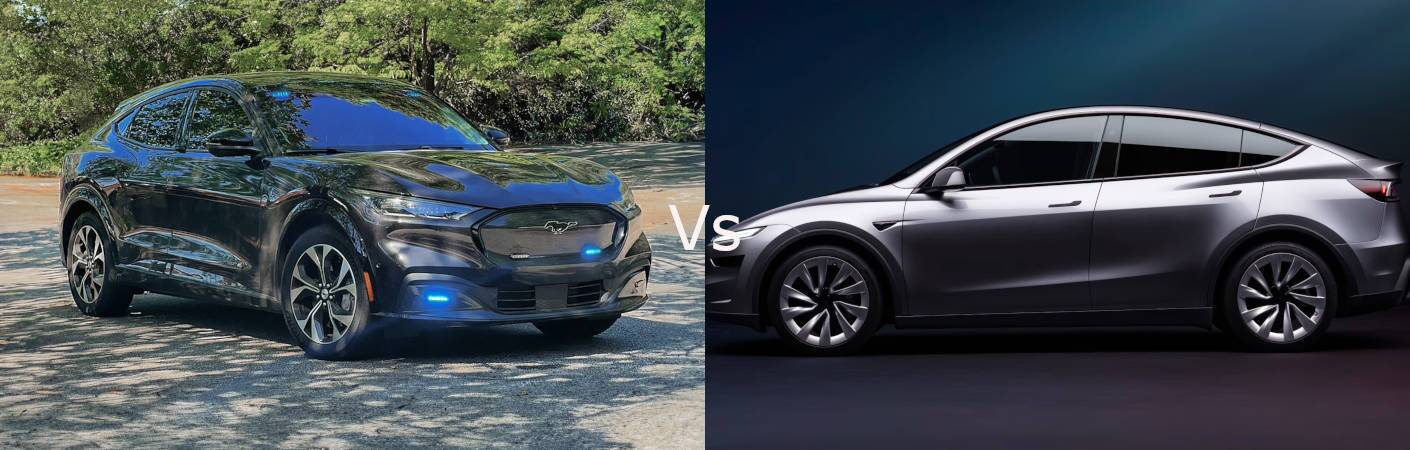 2025 Ford Mustang Mach-E GT vs 2025 Tesla Model Y Performance