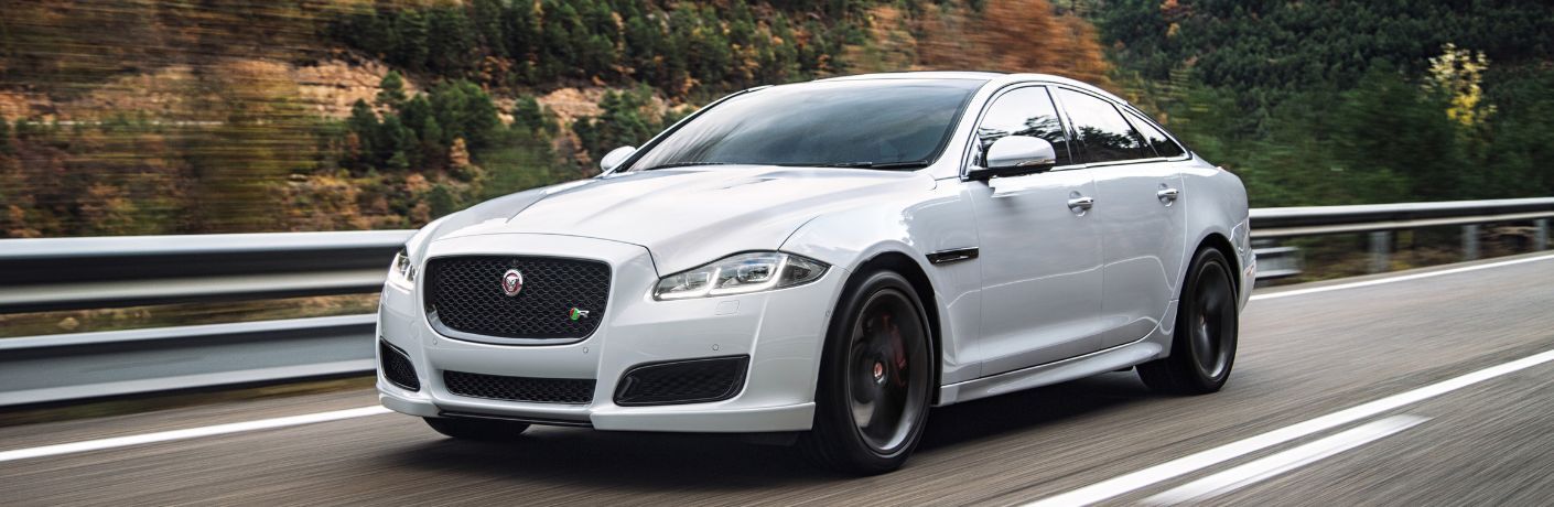 2016 Jaguar XJ front and side view