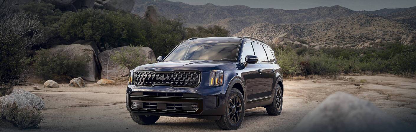 The 2025 Kia Telluride in a desert setting.