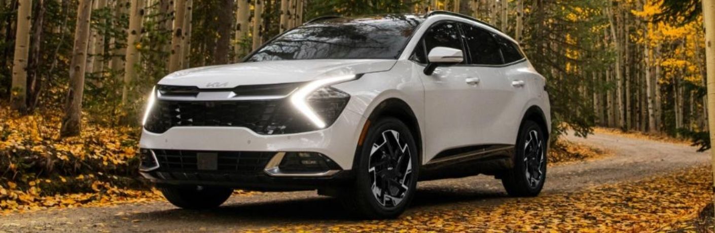 A 2024 Kia Sportage on a smooth road