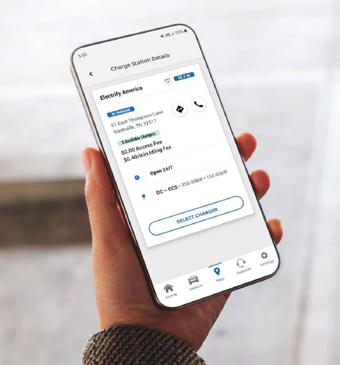 Wallbox charger charging a Nissan EV