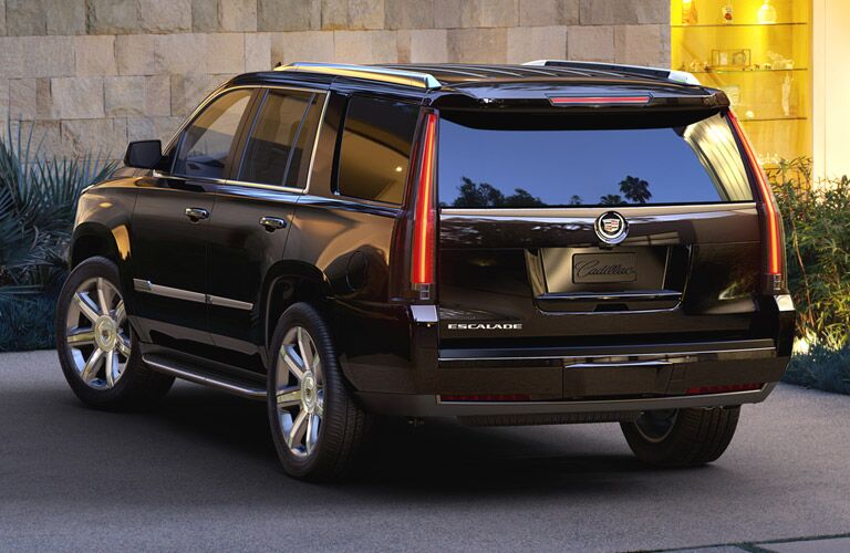 Rear view of a Cadillac Escalade