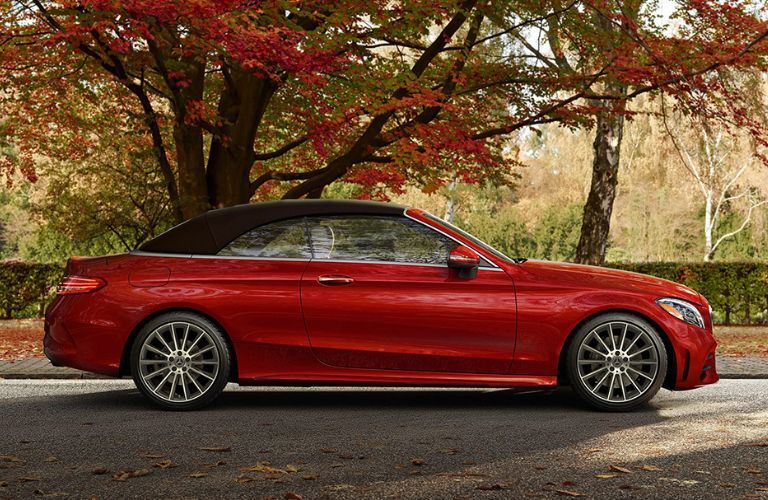 Side view of the 2023 Mercedes-Benz C-Class Cabriolet parked