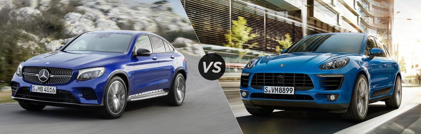2017 Mercedes-Benz GLC Coupe VS Porsche Macan