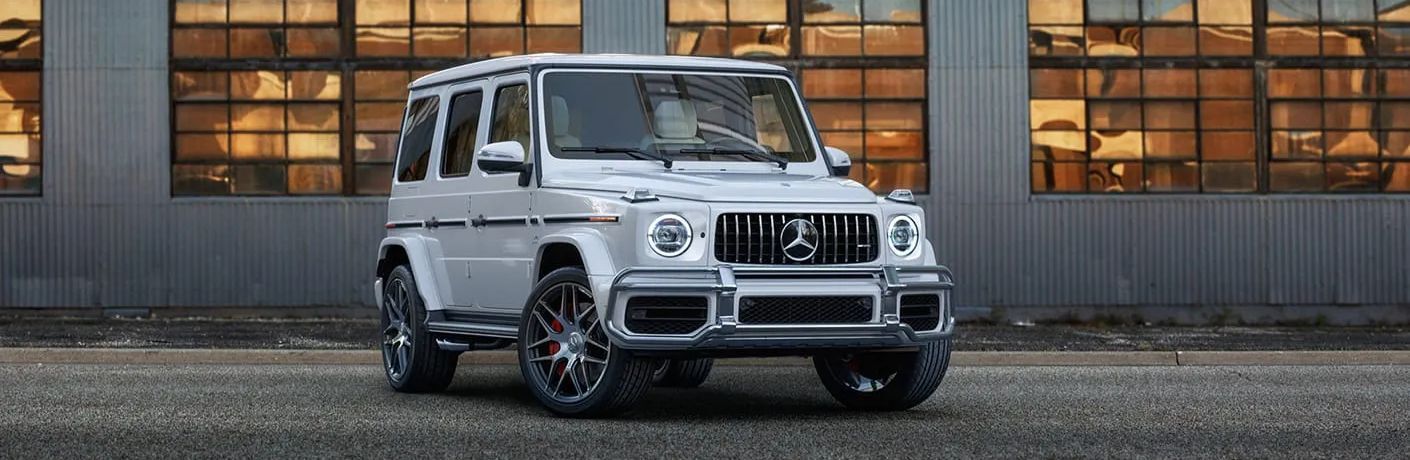 Front three-quarter view of the 2023 Mercedes-AMG G 63