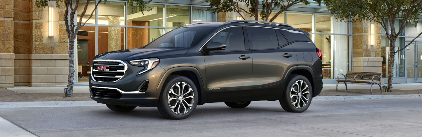 Black 2018 GMC Terrain Parked on a City Street
