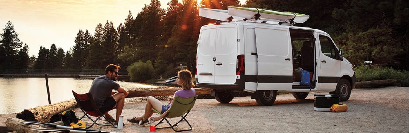 2024 Mercedes-Benz Sprinter Cargo Van back and side view