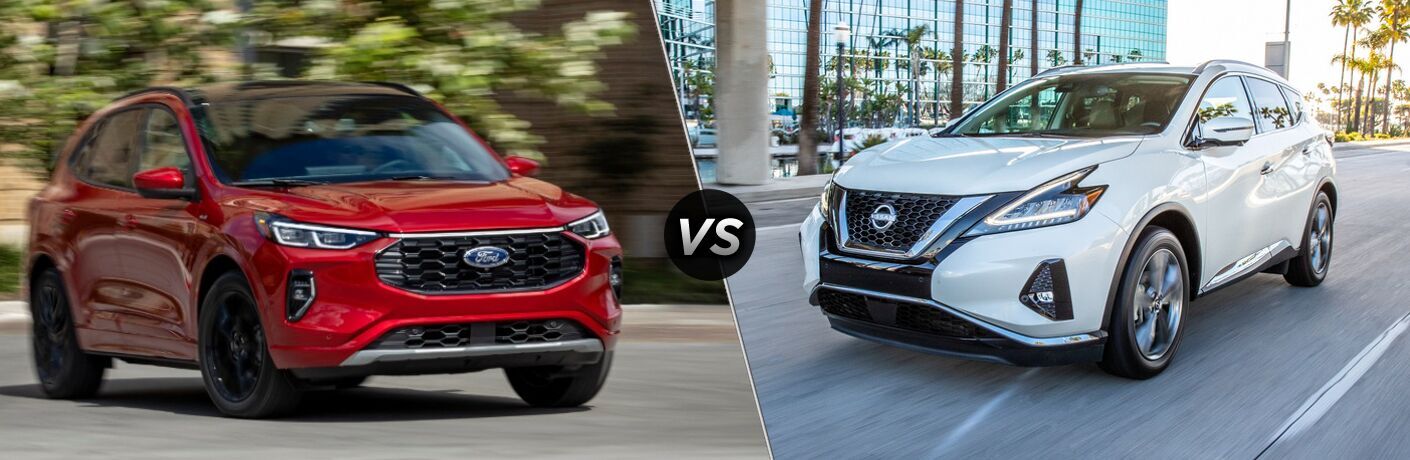 2023 Ford Escape Vs. 2023 Nissan Murano front quarter view