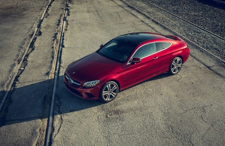 2021 Mercedes-Benz C-Class Coupe Red Top View