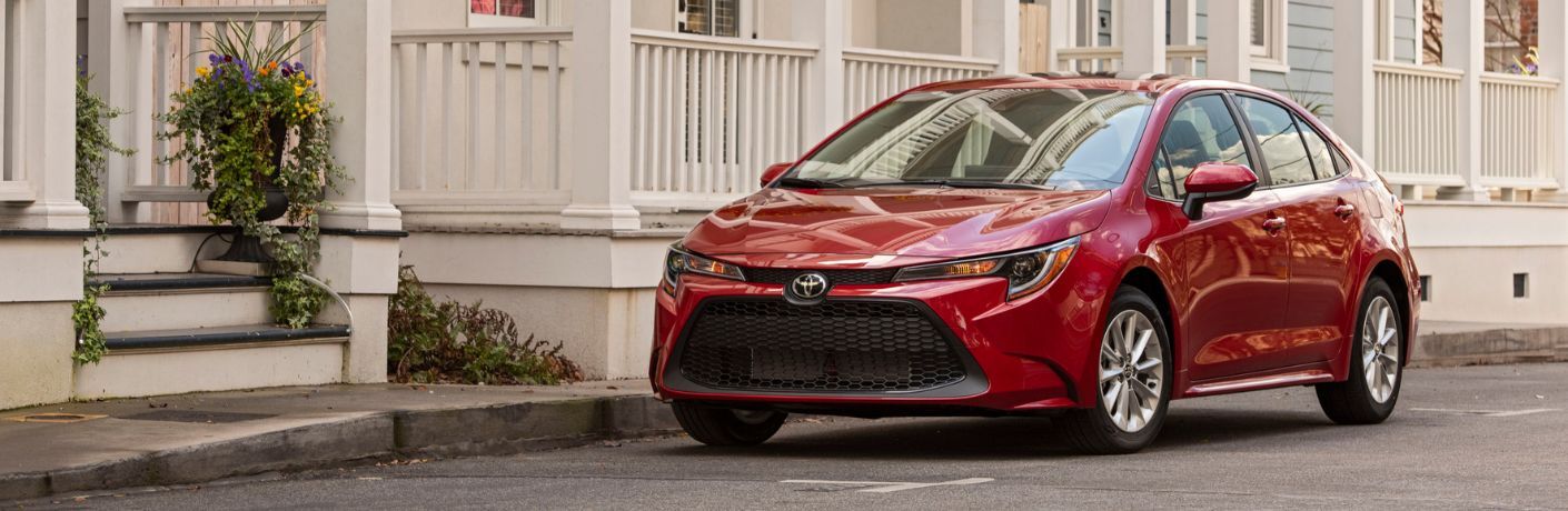Front view of the 2020 Toyota Corolla