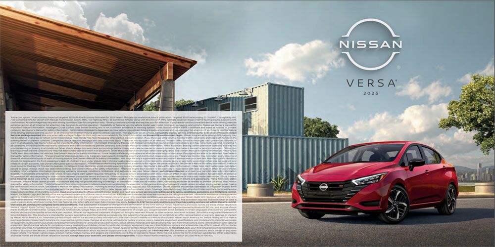 Model Brochure Nissan Versa®