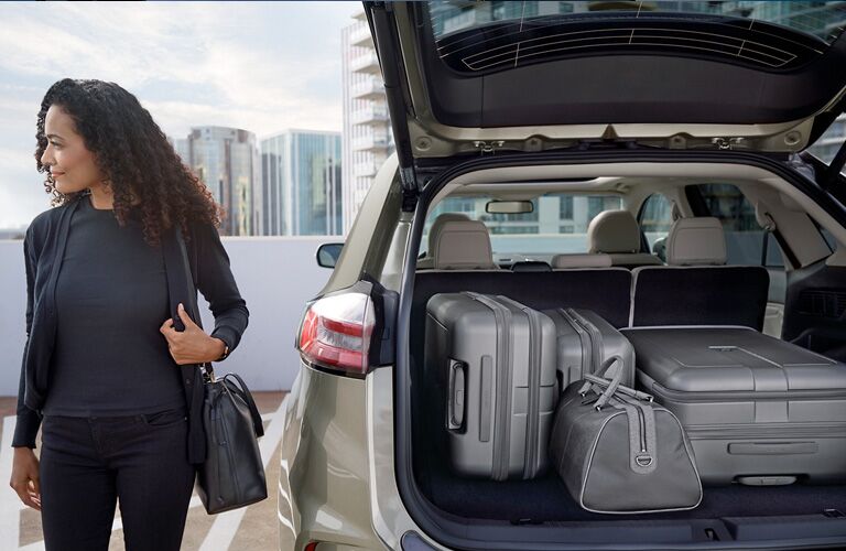 Cargo loaded in rear area of 2020 Ford Edge