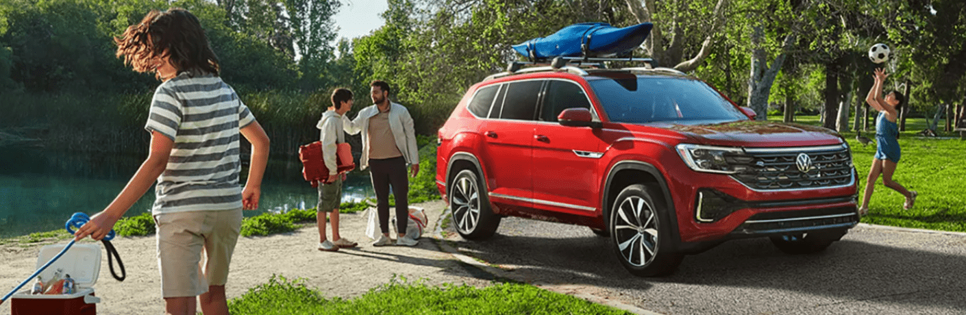 2025 Volkswagen Atlas parked near a river