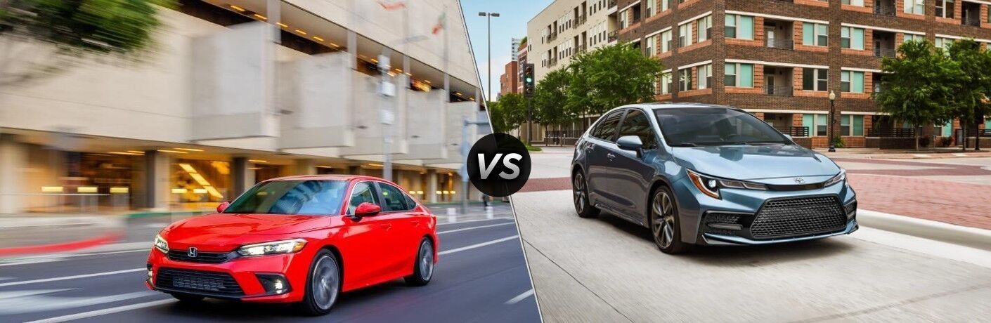 2022 Honda Civic Sedan vs 2022 Toyota Corolla