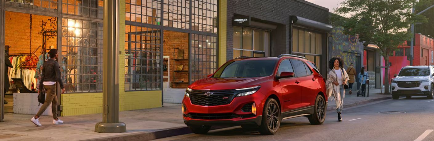 2024 Chevrolet Equinox parked on the side of a city road